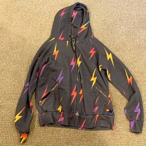 Aviator Nation zip hoodie size large
